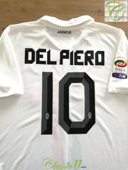 2010/11 Juventus Away Serie A Football Shirt Del Piero #10