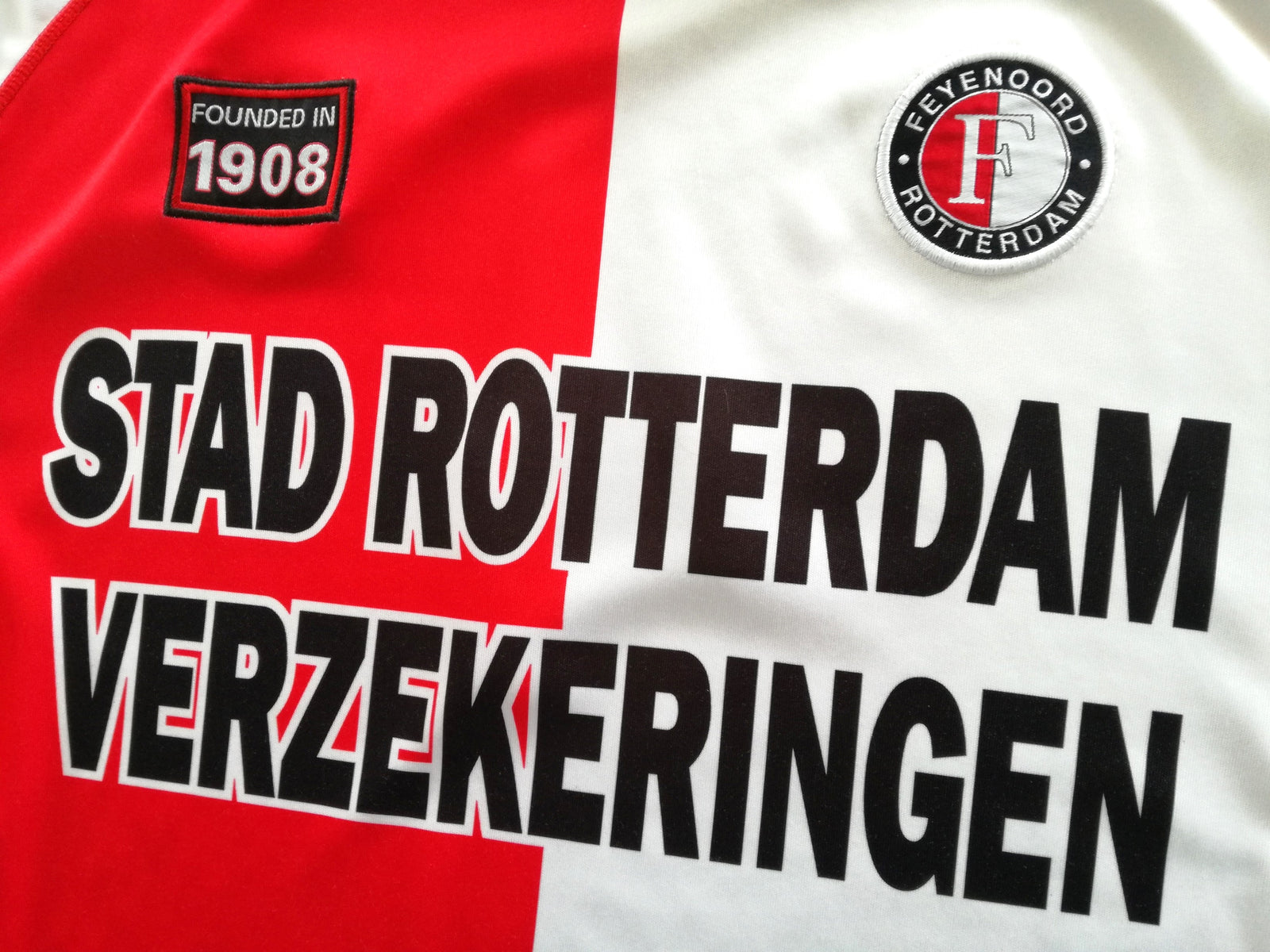 2002/03 Feyenoord Home Eredivisie Football Shirt #4 (XL)