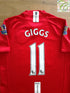 2008/09 Man Utd Home Premier League Football Shirt Giggs #11