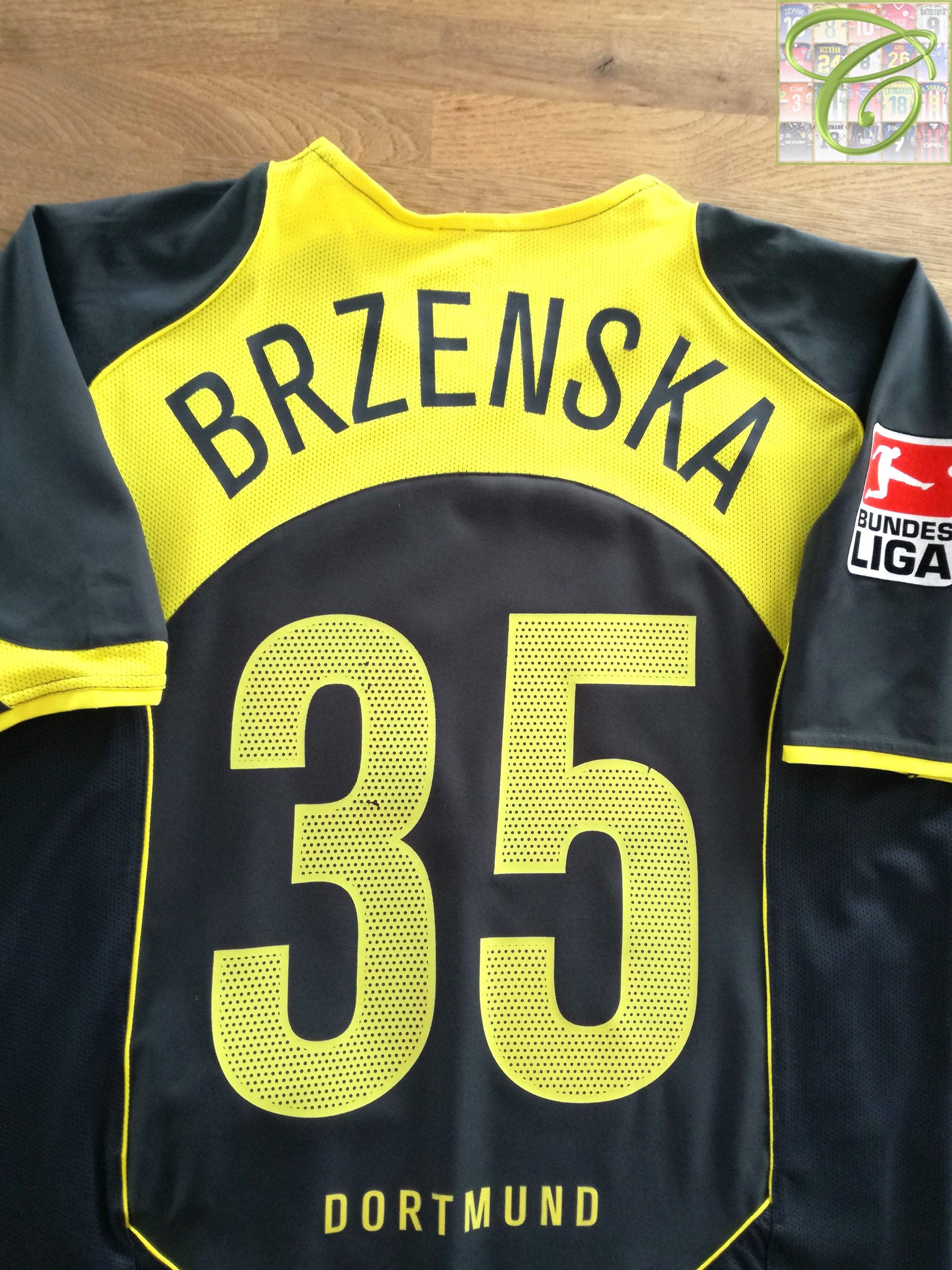 2004/05 Borussia Dortmund 3rd Bundesliga Football Shirt Brzenska #35