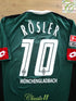 2007/08 Borussia M'gladbach Away Bundesliga Football Shirt Rösler #10