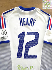 2002 France Away World Cup Shirt Henry #12