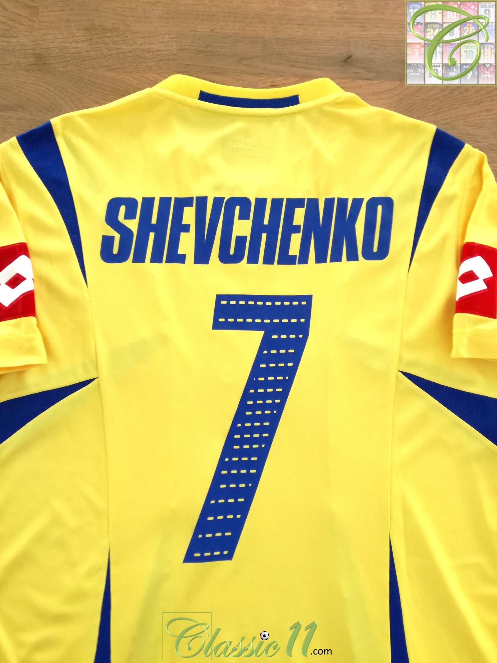 2006/07 Ukraine Home Football Shirt Shevchenko #7