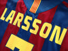 2005/06 Barcelona Home La Liga Football Shirt Larsson #7 (S)