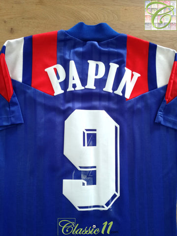 1992 France Home Football Shirt Papin #9