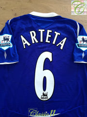 2008/09 Everton Home Premier League Football Shirt Arteta #6 (S)