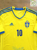 2013/14 Sweden Home Football Shirt Ibrahimović #10