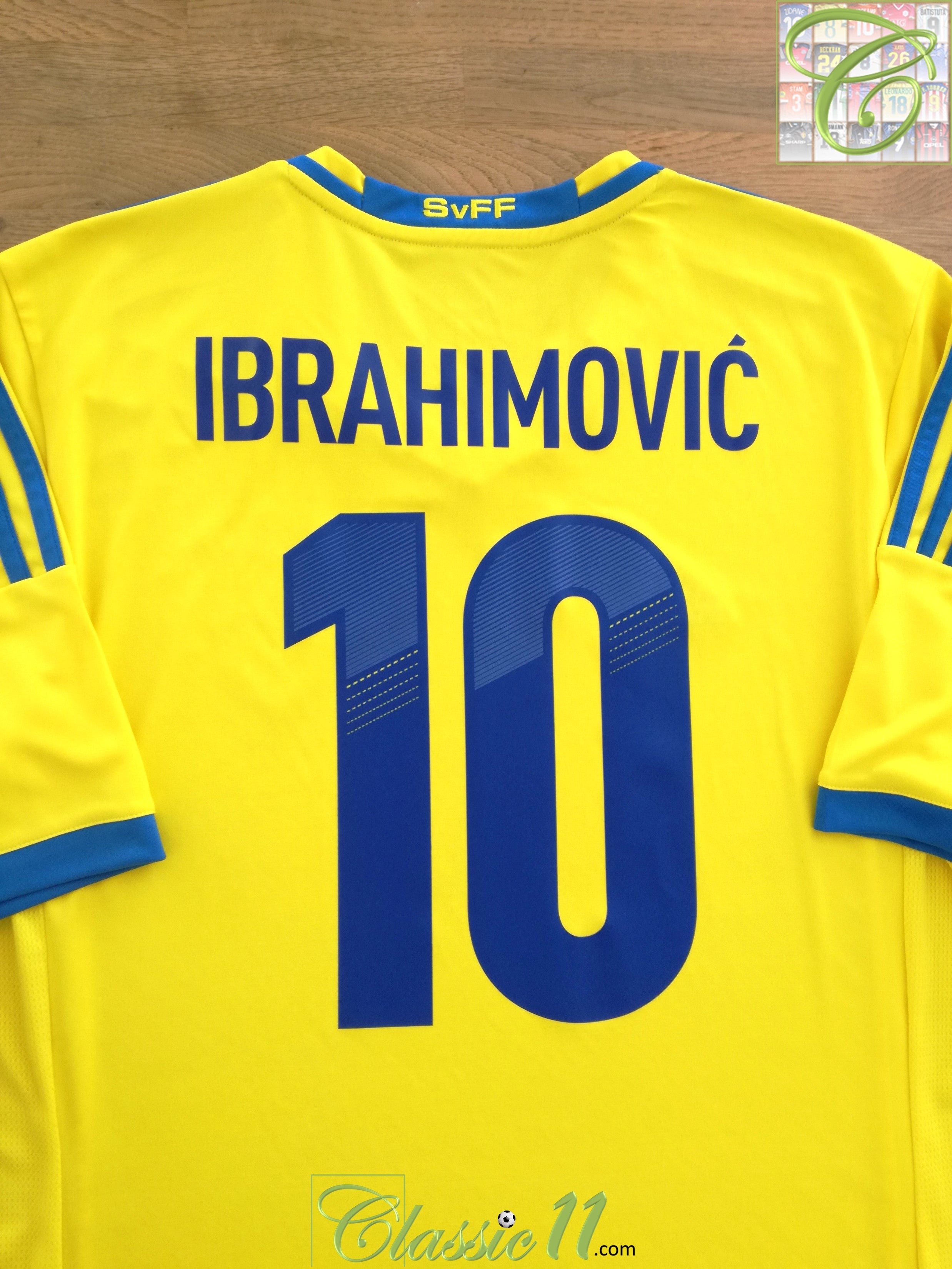 2013/14 Sweden Home Football Shirt Ibrahimović #10