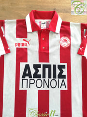 1997/98 Olympiacos Home Football Shirt