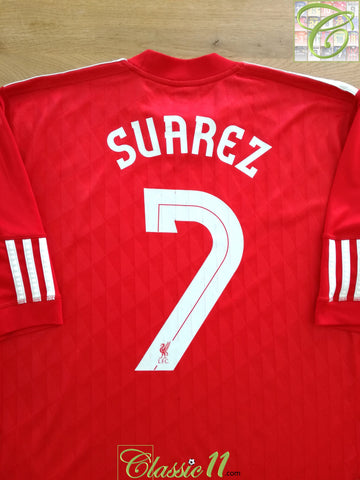 2010/11 Liverpool Home Football Shirt Suarez #7 