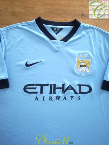 2014/15 Man City Home Football Shirt