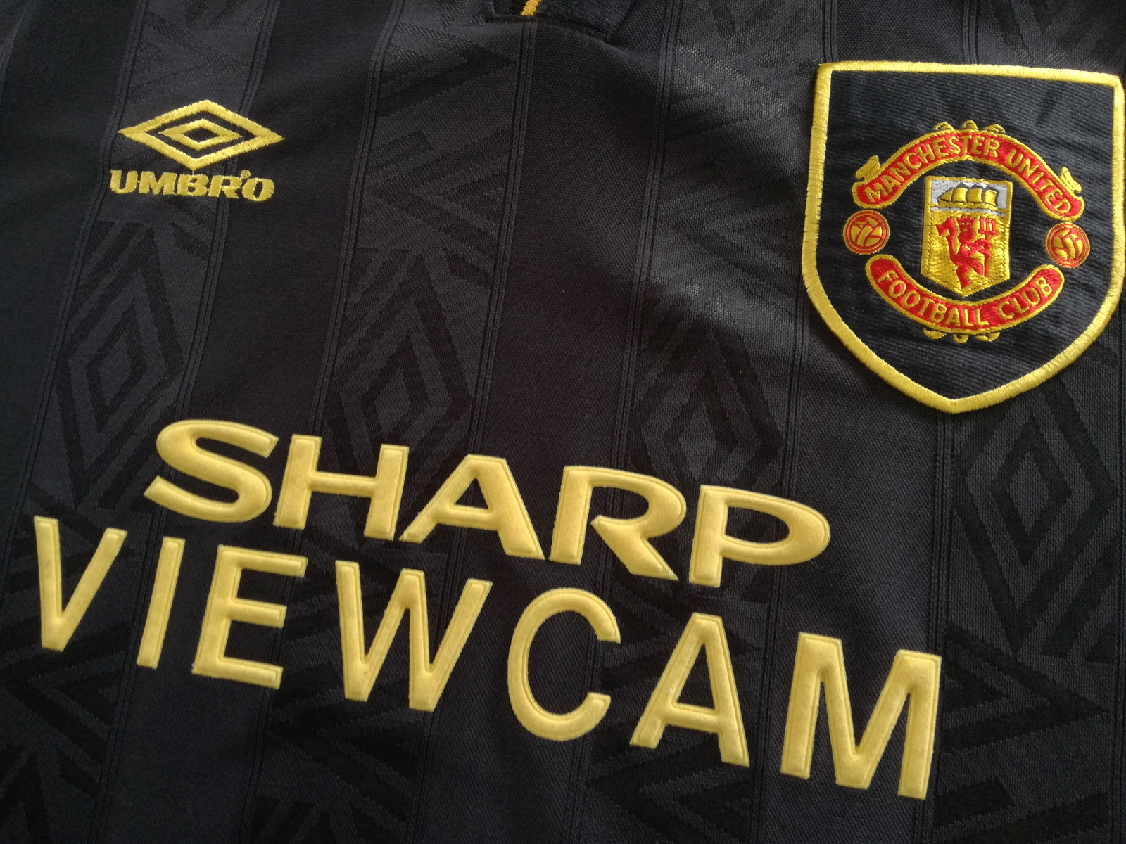 1993/94 Man Utd Away Football Shirt (L)