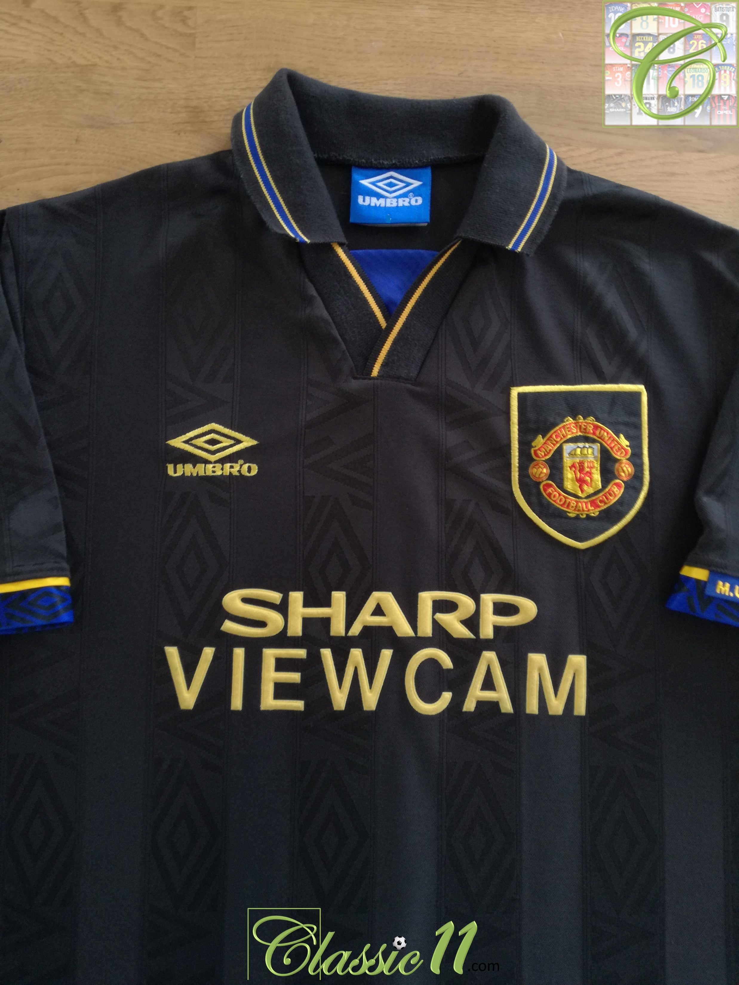 1993/94 Man Utd Away Football Shirt