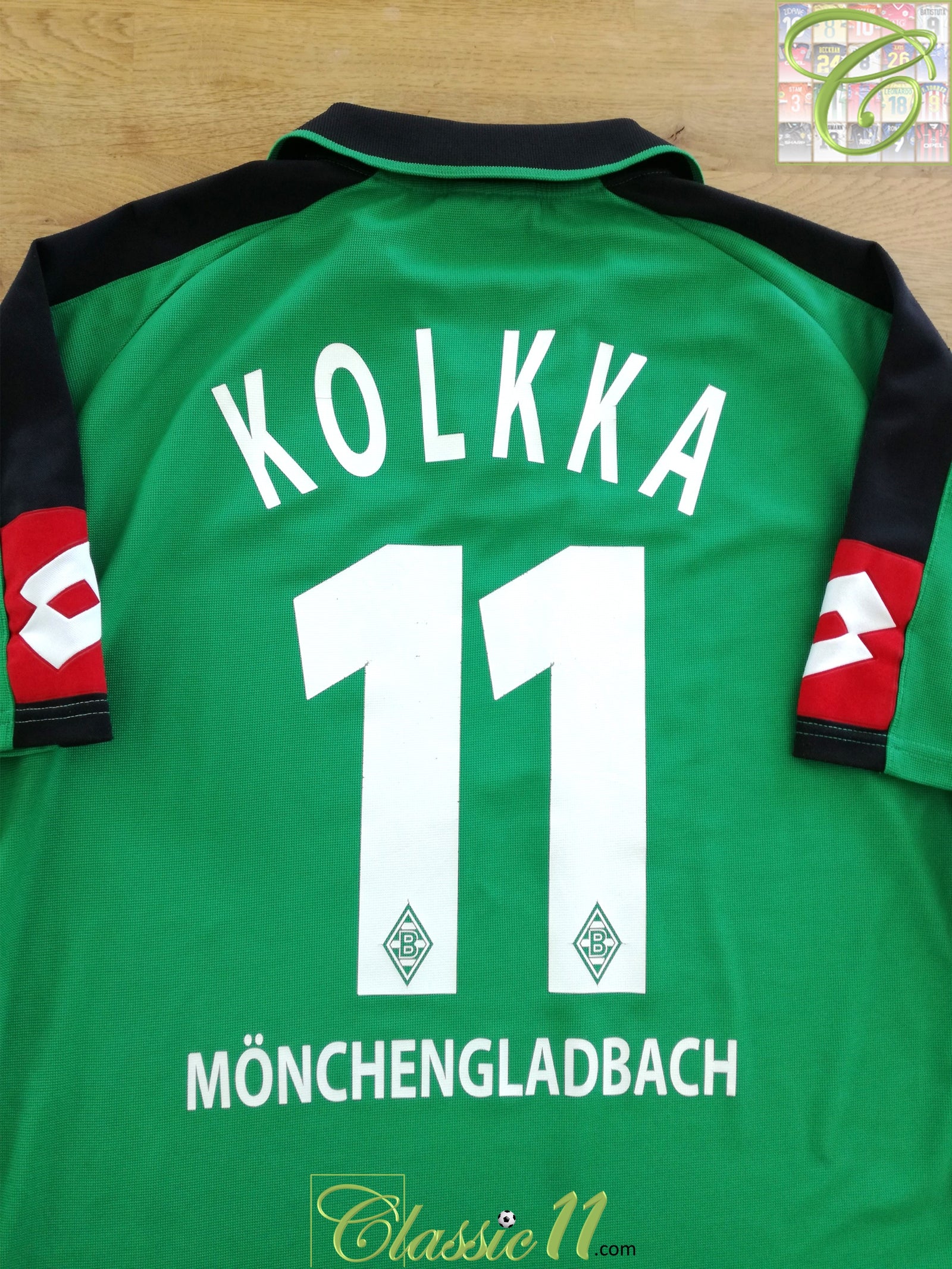 2003/04 Borussia Monchengladbach Away Football Shirt Kolkka #11