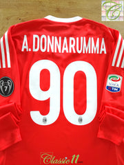 2017/18 AC Milan GK Serie A Adizero Football Shirt A. Donnarumma #90