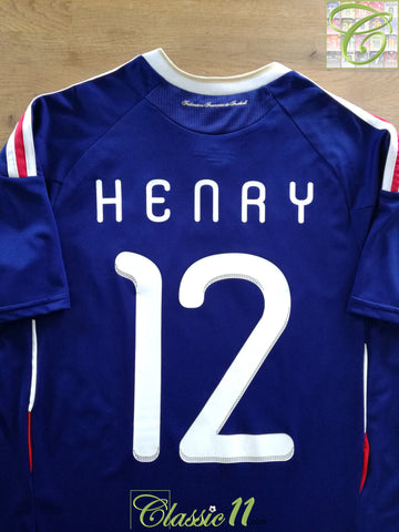 2009/10 France Home Football Shirt Henry #12