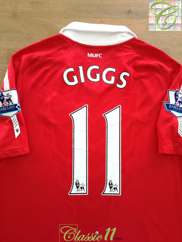 2010/11 Man Utd Home Premier League Football Shirt Giggs #11 (M)