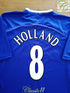 2001/02 Ipswich Town Home Football Shirt Holland #8