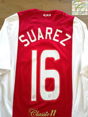 2008/09 Ajax Home Football Shirt Suarez #16