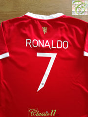 2021/22 Man Utd Woman's Home Football Shirt Ronaldo #7