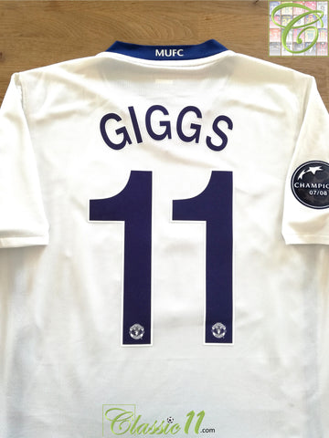 2008/09 Man Utd Away Champions League Football Shirt Giggs #11