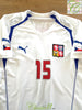 2004/05 Czech Republic Away Player Issue Football Shirt Baroš #15