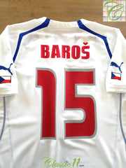 2004/05 Czech Republic Away Player Issue Football Shirt Baroš #15