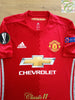 2016/17 Man Utd Home Europa League Adizero Football Shirt