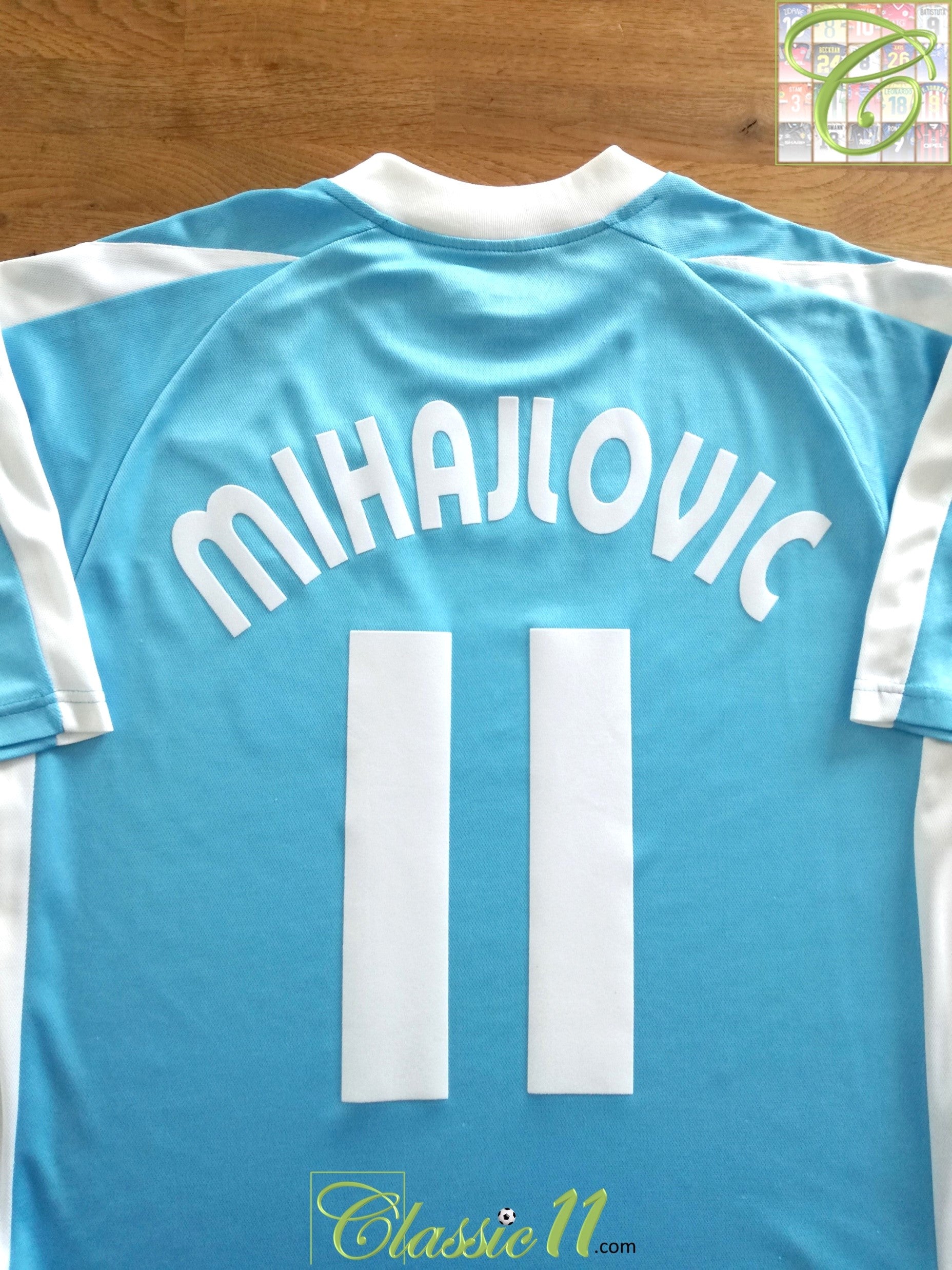 2003/04 Lazio Home Football Shirt Mihajlovic #11