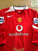 2004/05 Man Utd Home Premier League Long Sleeve Football Shirt