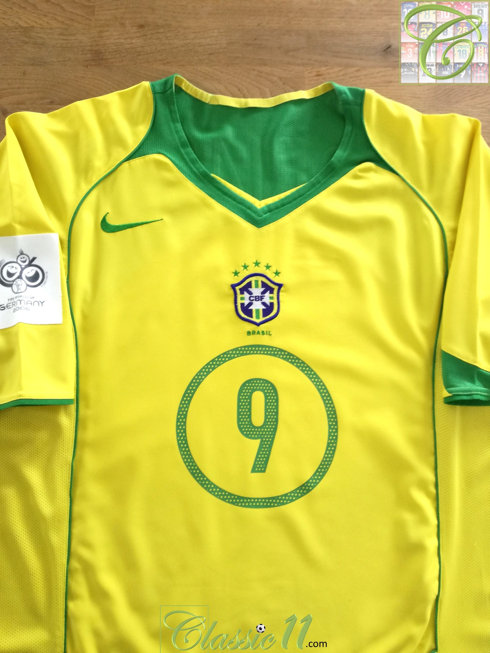 2004/05 Brazil Home 'World Cup Qualifiers' Football Shirt Adriano #9