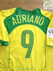 2004/05 Brazil Home 'World Cup Qualifiers' Football Shirt Adriano #9