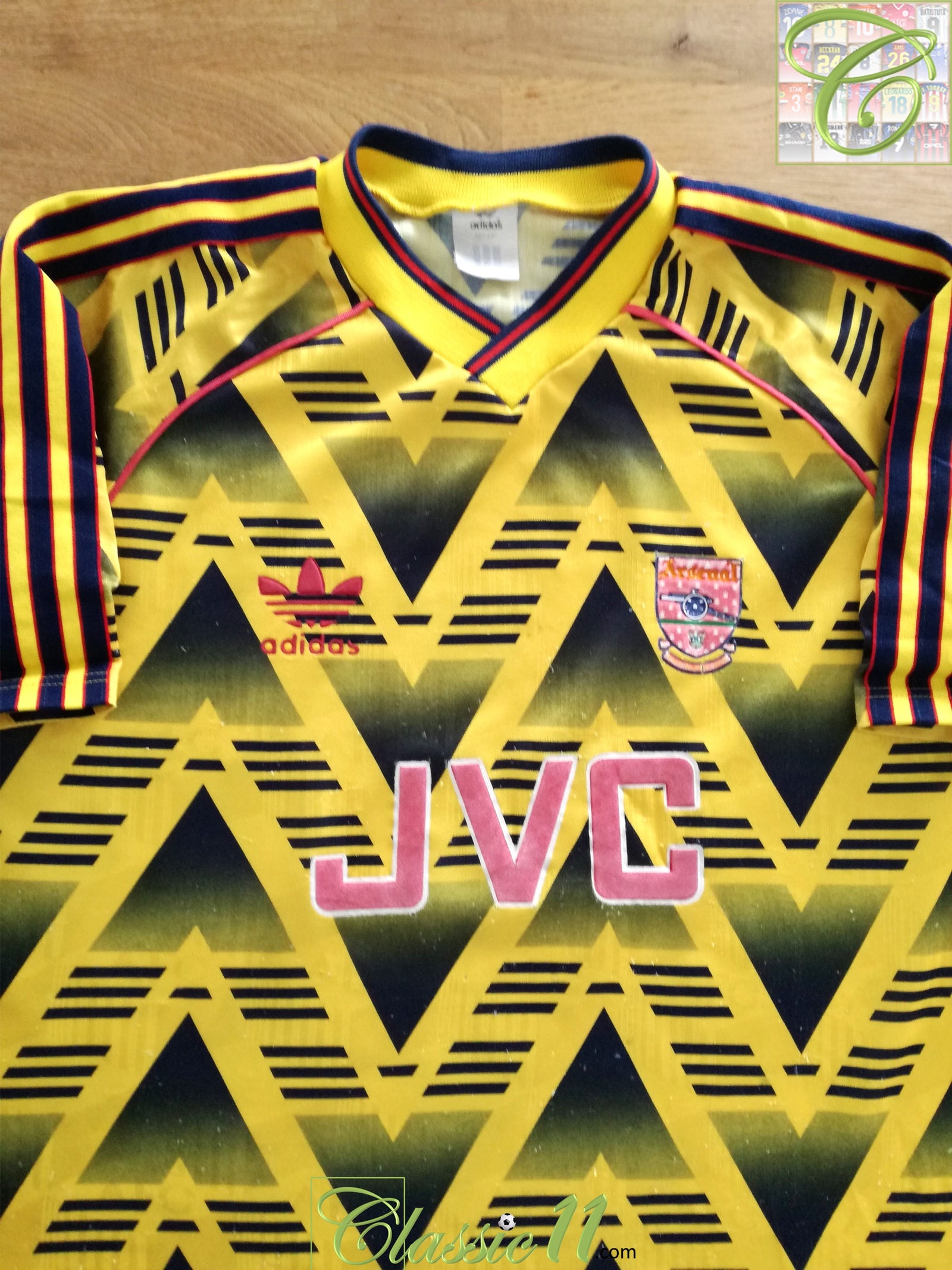 1991/92 Arsenal Away Football Shirt