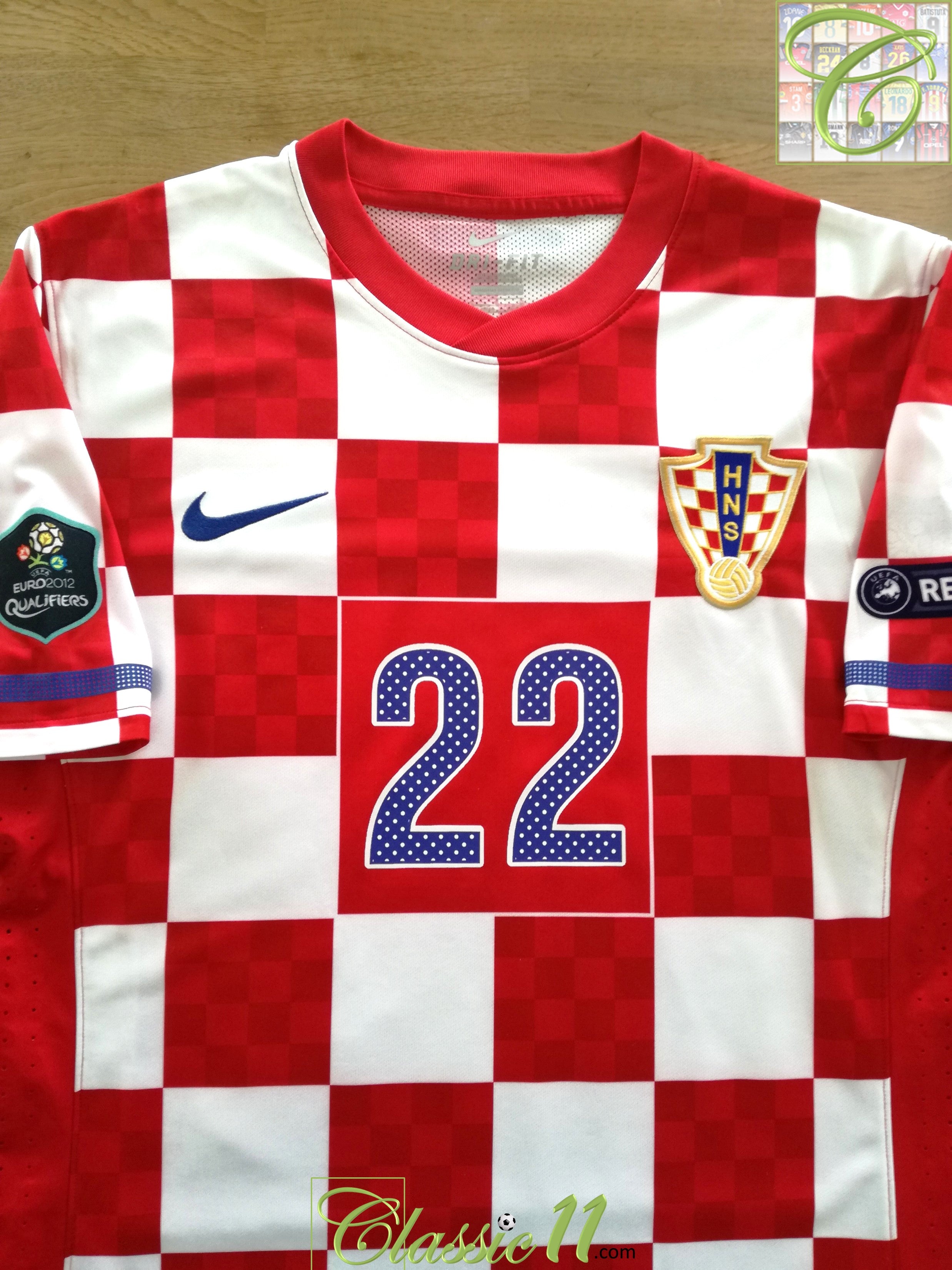 2010/11 Croatia Home 'Euro 2012 Qualifiers' Player Issue Football Shirt Bartulović #22