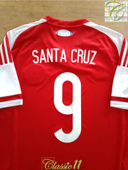 2015 Paraguay Home Copa America Football Shirt Santa Cruz #9