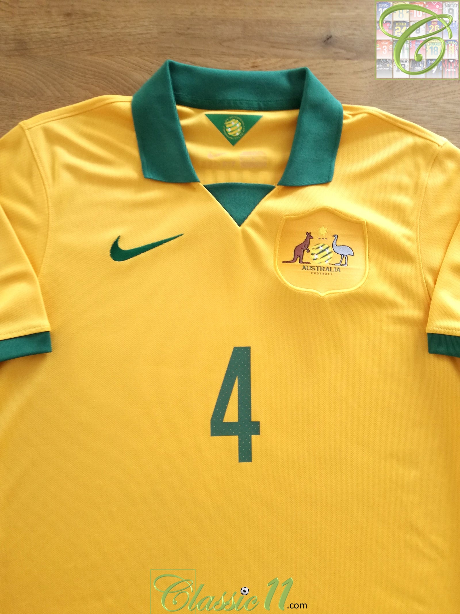 2014/15 Australia Home Football Shirt Cahill #4