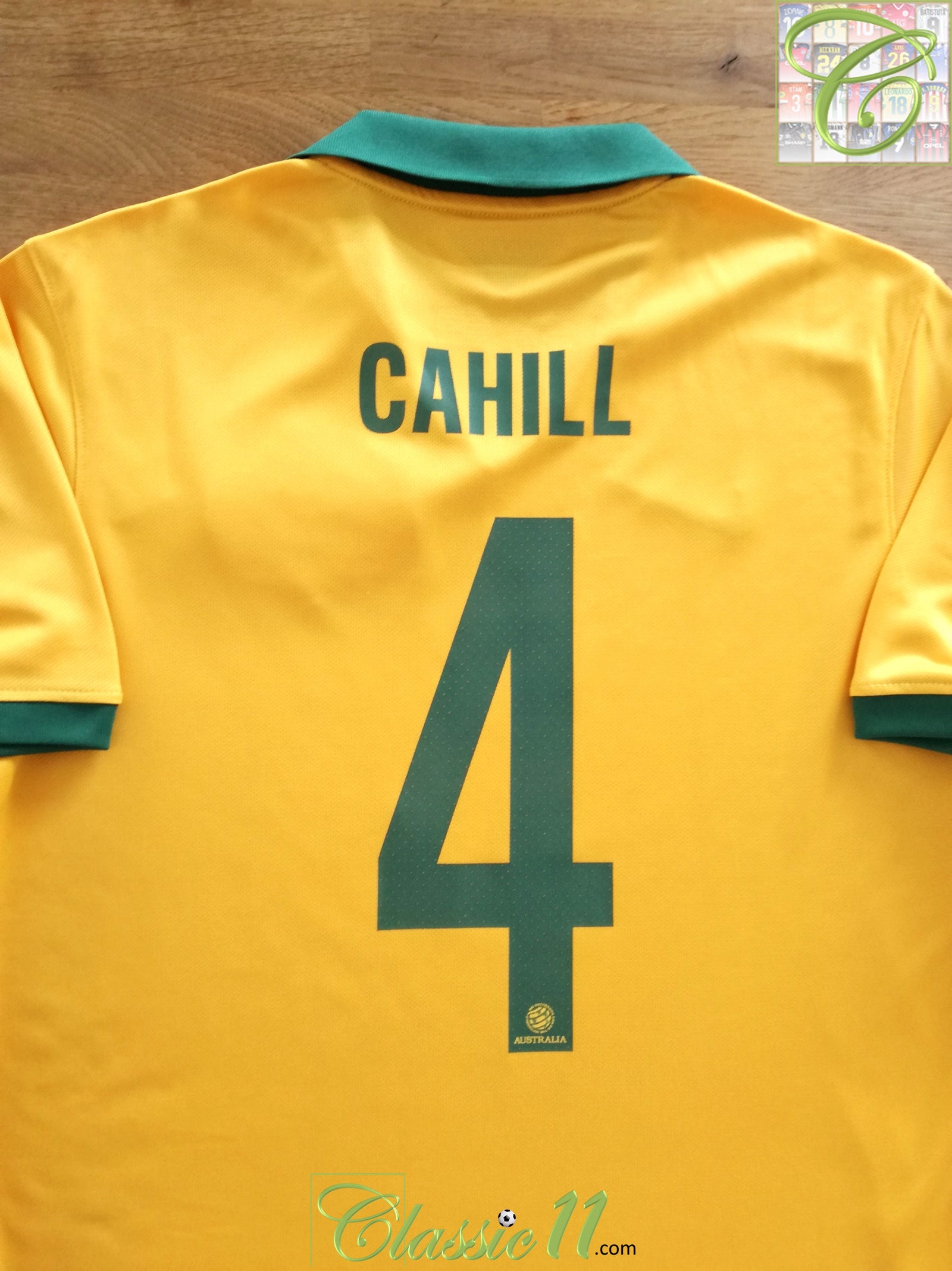 2014/15 Australia Home Football Shirt Cahill #4