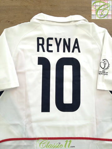 2002 USA Home World Cup Football Shirt Reyna #10