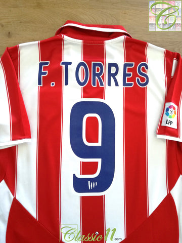 2003/04 Atlético Madrid Home La Liga Shirt F. Torres #9