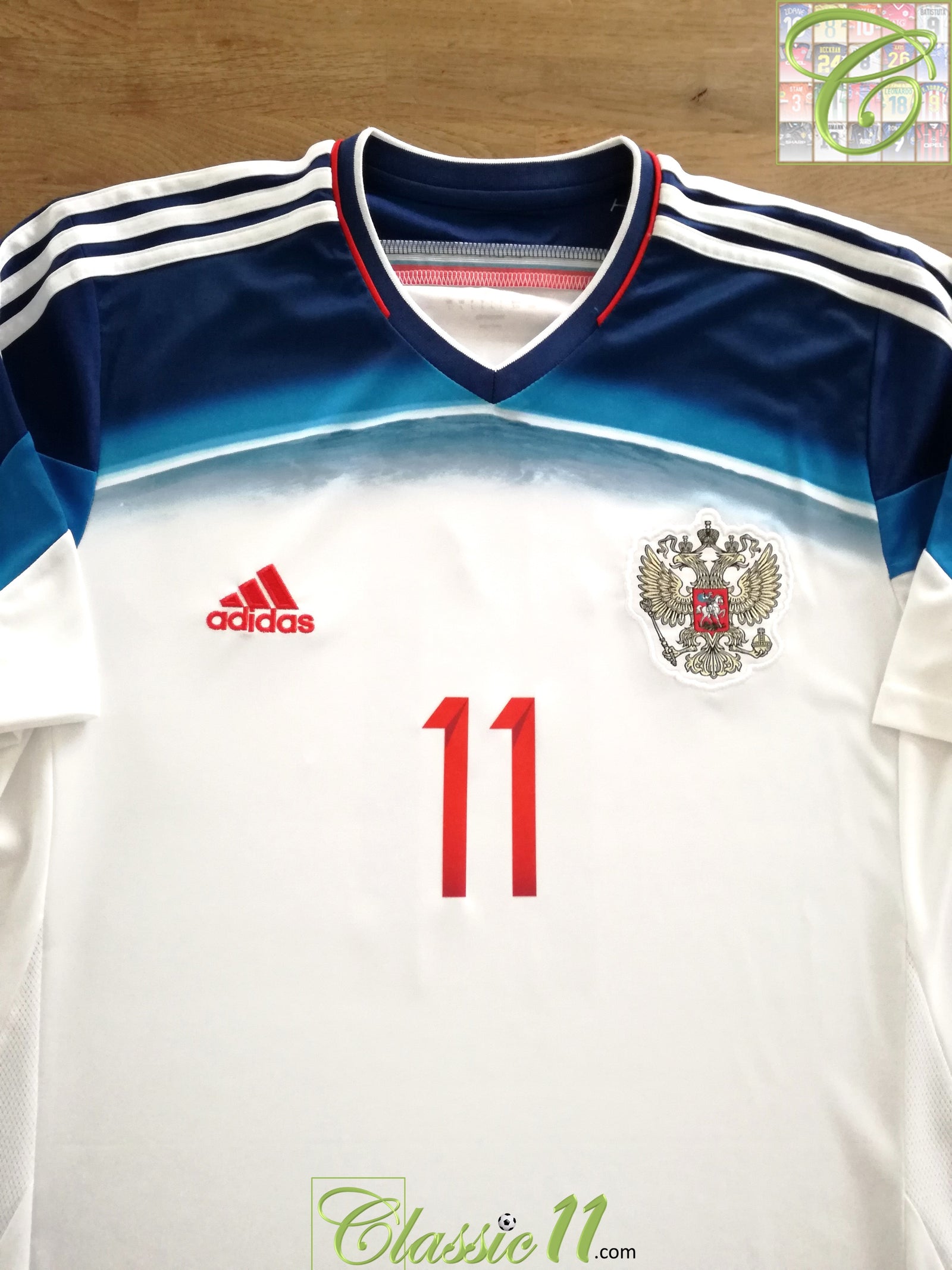 2014 Russia Away Football Shirt Kerzhakov #11