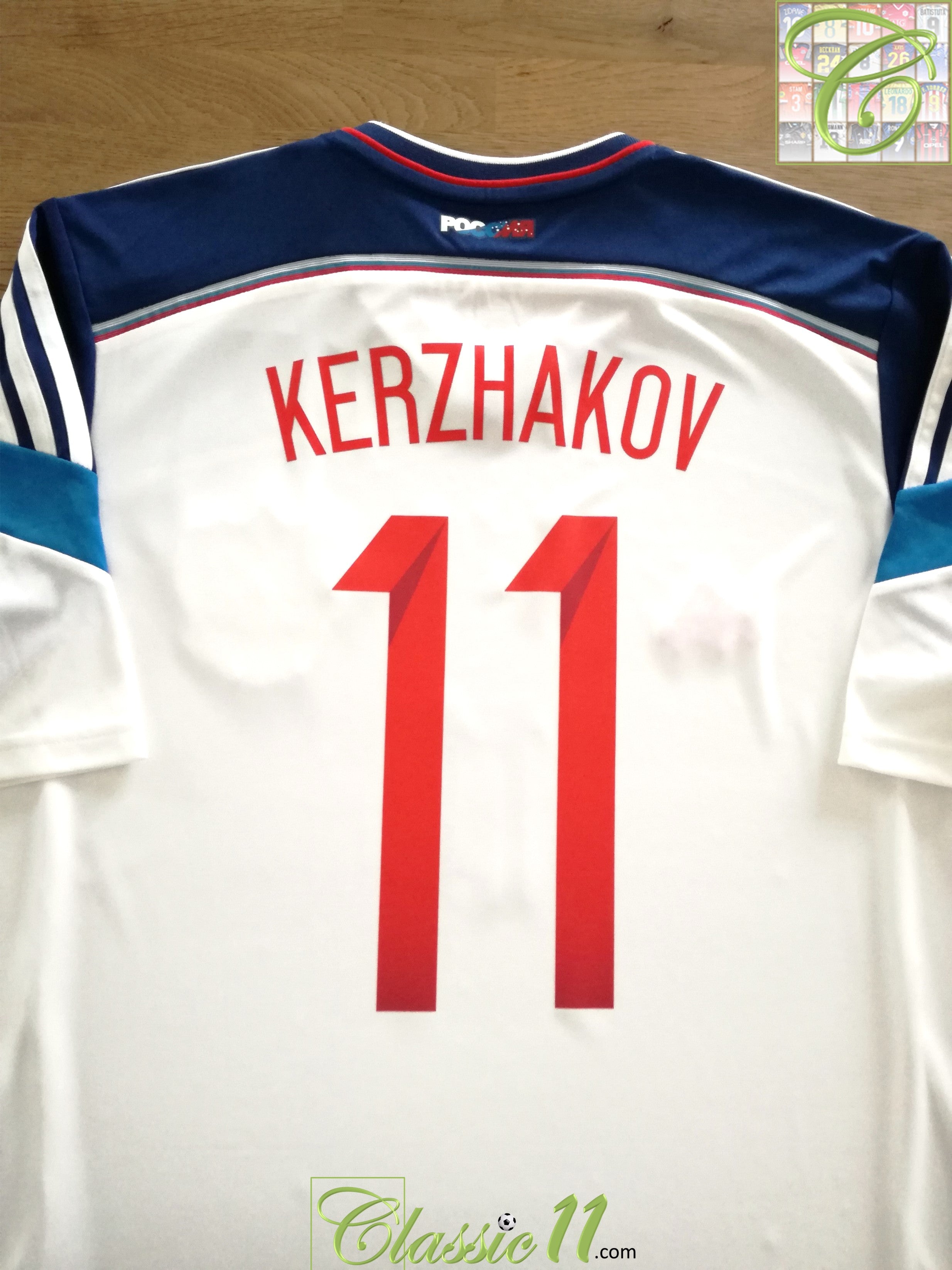 2014 Russia Away Football Shirt Kerzhakov #11