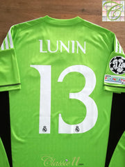 2023/24 Real Madrid GK Champions League Football Shirt Lunin #13