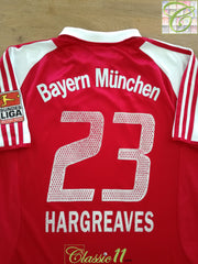 2003/04 Bayern Munich Home Bundesliga Football Shirt Hargreaves #23