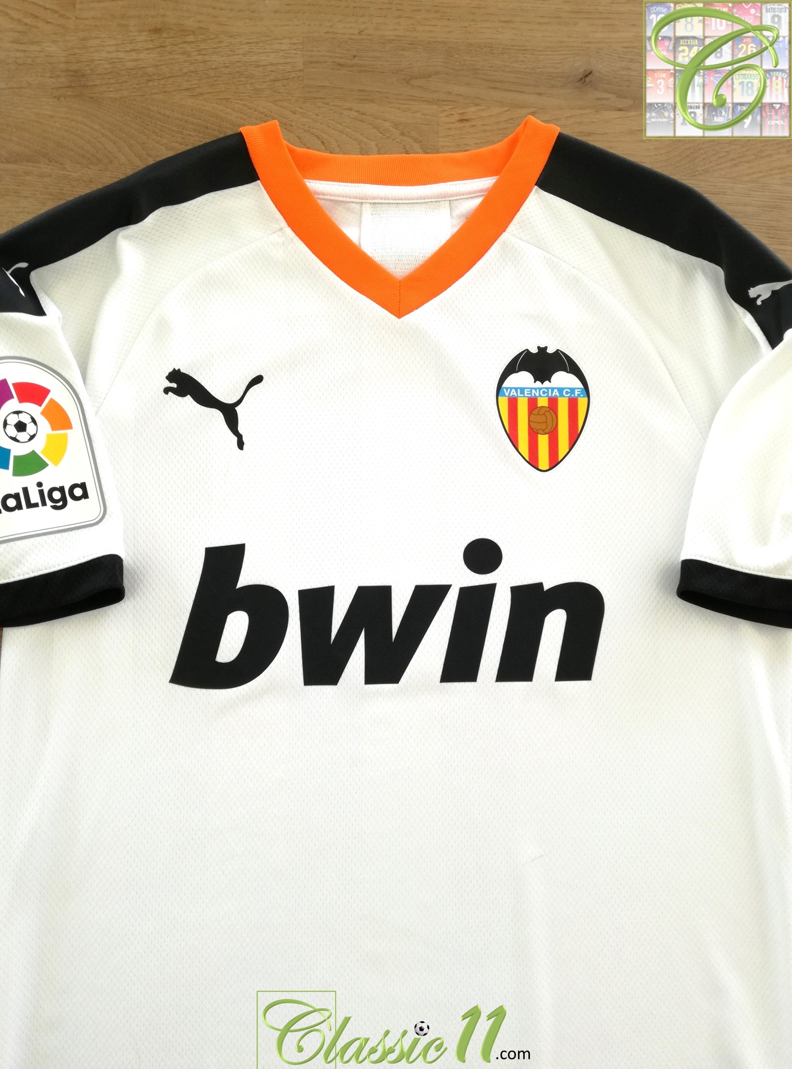 2019/20 Valencia Home La Liga Football Shirt