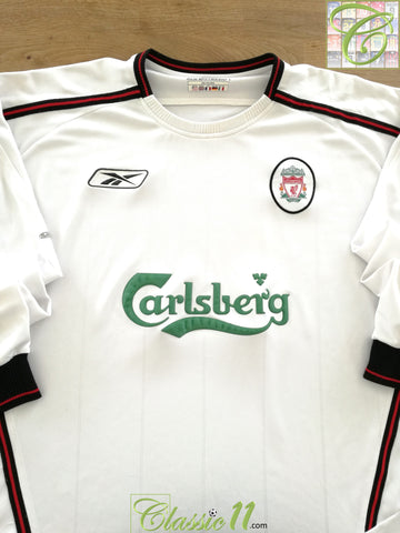 2003/04 Liverpool Away Long Sleeve Football Shirt