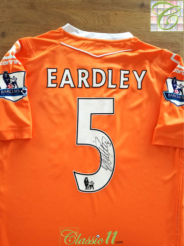 2010/11 Blackpool Home Premier League Football Shirt Eardley #5 (signed) (L)