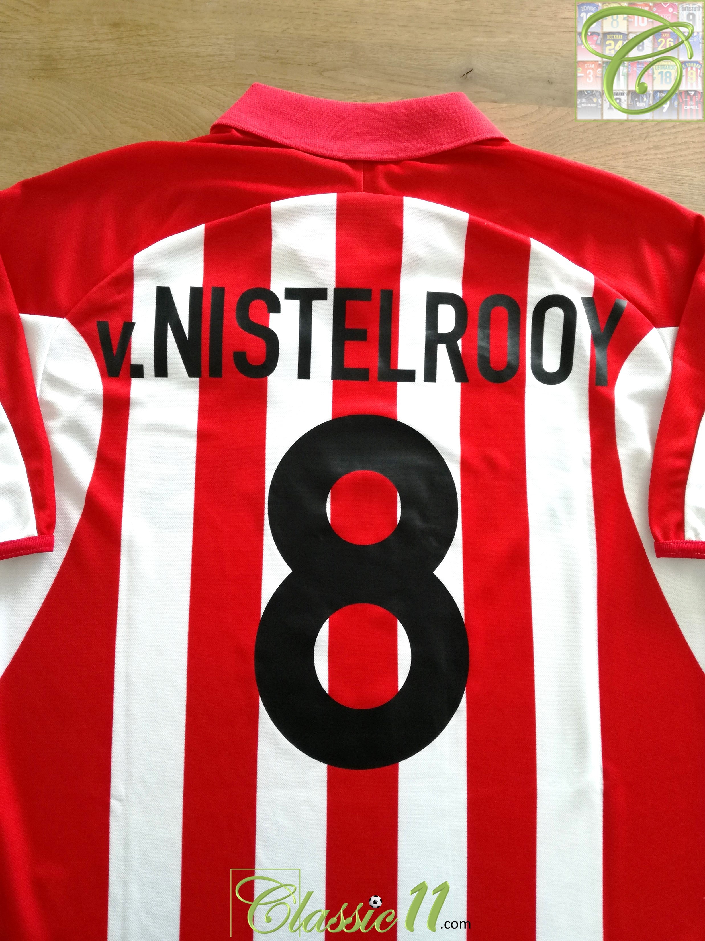 2000/01 PSV Eindhoven Home Football Shirt v.Nistelrooy #8