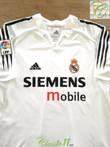 2004/05 Real Madrid Home La Liga Player Issue Football Shirt