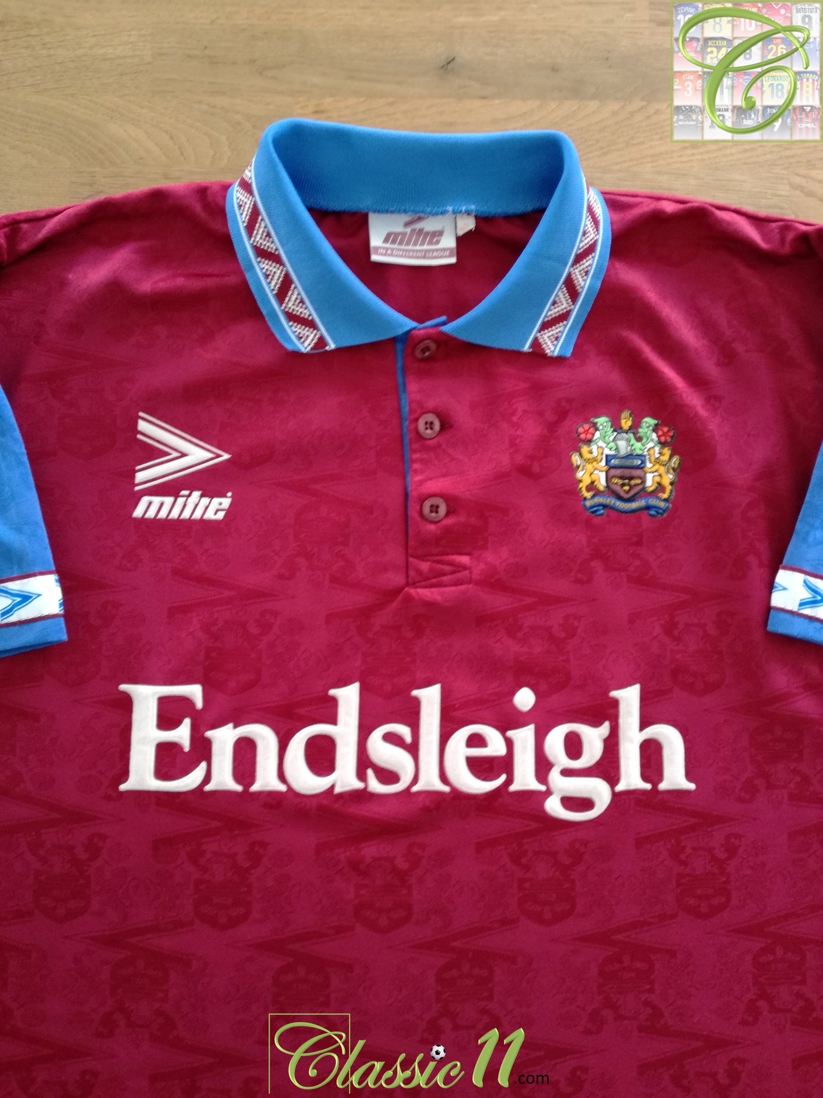 1993/94 Burnley Home Football Shirt