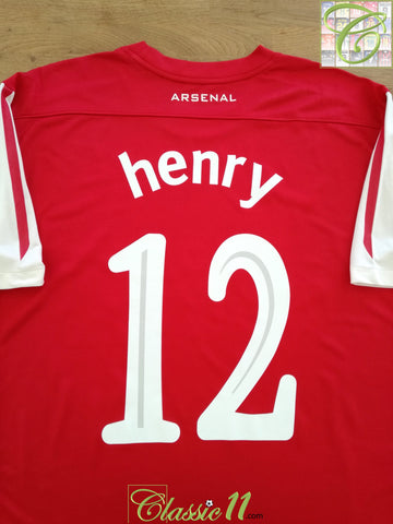 2011/12 Arsenal Home 125th Anniversary Football Shirt Henry #12